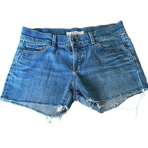 J Brand Lovestory Low Rise cut off Jean Shorts Denim Shorts 3” inseam size 29